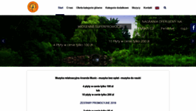 What Anandamusic.pl website looked like in 2019 (4 years ago)