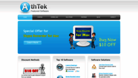 What Athtek.com website looked like in 2019 (4 years ago)