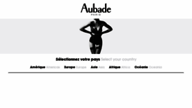 What Aubade.com website looked like in 2019 (4 years ago)