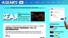 What Agearts.com website looked like in 2019 (4 years ago)