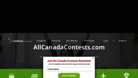 What Allcanadacontests.com website looked like in 2019 (4 years ago)