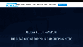 What Alldayautotransport.com website looked like in 2019 (4 years ago)