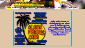 What Alohafriendsluau.com website looked like in 2019 (4 years ago)