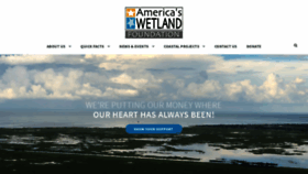 What Americaswetland.com website looked like in 2019 (4 years ago)