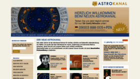 What Astrokanal.de website looked like in 2019 (4 years ago)