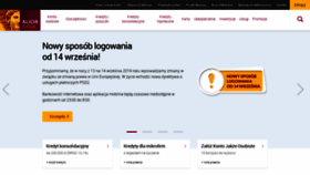What Alior.pl website looked like in 2019 (4 years ago)