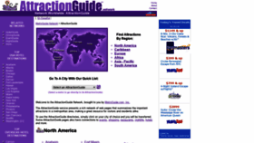 What Attractionguide.com website looked like in 2019 (4 years ago)