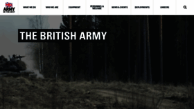 What Army.mod.uk website looked like in 2019 (5 years ago)