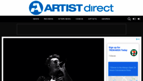 What Artistdirect.com website looked like in 2019 (4 years ago)