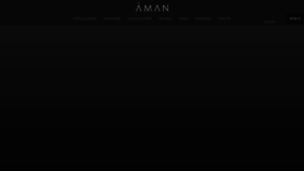 What Amanresorts.com website looked like in 2019 (4 years ago)