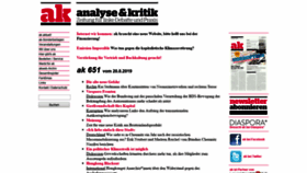 What Akweb.de website looked like in 2019 (6 years ago)