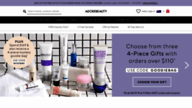 What Adorebeauty.com.au website looked like in 2019 (4 years ago)