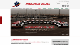 What Ambulanciasvallada.com website looked like in 2019 (4 years ago)