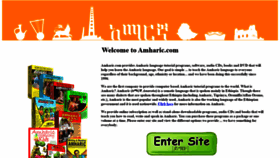 What Amharic.com website looked like in 2019 (4 years ago)