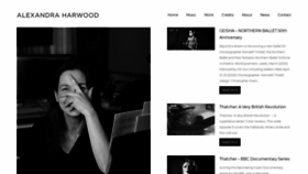 What Alexharwood.com website looked like in 2019 (4 years ago)