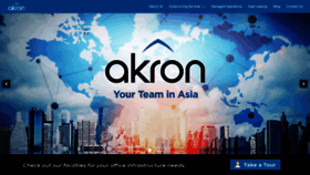 What Akronglobalsolutions.com website looked like in 2019 (4 years ago)