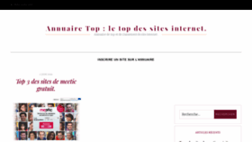 What Annuairetop.fr website looked like in 2019 (4 years ago)