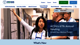 What Acsm.org website looked like in 2019 (4 years ago)