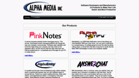 What Alphamedia.net website looked like in 2019 (4 years ago)