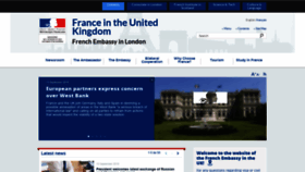 What Ambafrance-uk.org website looked like in 2019 (4 years ago)