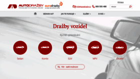 What Autodrazby.cz website looked like in 2019 (6 years ago)