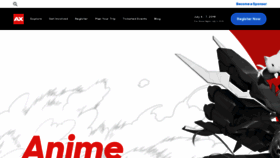 What Anime-expo.org website looked like in 2019 (4 years ago)