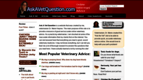 What Askavetquestion.com website looked like in 2019 (4 years ago)
