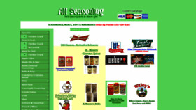 What Allseasoning.com website looked like in 2019 (4 years ago)