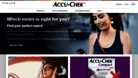 What Accu-chek.co.uk website looked like in 2019 (4 years ago)