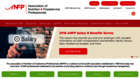 What Anfponline.org website looked like in 2019 (5 years ago)