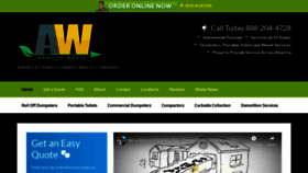 What Awwaste.com website looked like in 2019 (4 years ago)