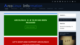 What Arcolinux.info website looked like in 2019 (4 years ago)