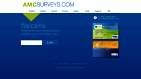 What Amcsurveys.com website looked like in 2019 (4 years ago)