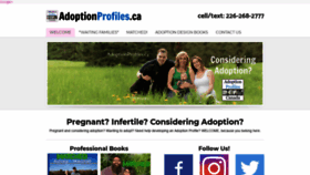 What Adoptionprofiles.ca website looked like in 2019 (4 years ago)