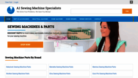 What A1sewingmachine.com website looked like in 2019 (4 years ago)