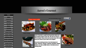 What Aaronsgourmet.com website looked like in 2019 (4 years ago)