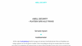 What Abell-security.se website looked like in 2019 (4 years ago)
