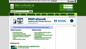 What Ako-uctovat.sk website looked like in 2019 (4 years ago)