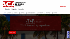 What Acasc.org website looked like in 2019 (4 years ago)
