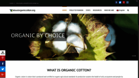 What Aboutorganiccotton.org website looked like in 2019 (4 years ago)
