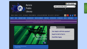 What Aurorapubliclibrary.org website looked like in 2019 (4 years ago)