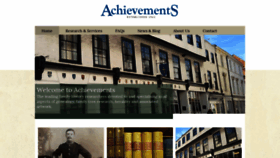 What Achievements.co.uk website looked like in 2019 (4 years ago)