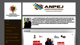 What Anpej.sn website looked like in 2019 (4 years ago)