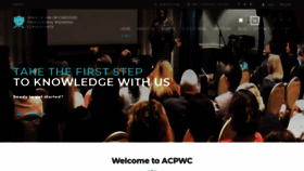 What Acpwc.com website looked like in 2019 (4 years ago)