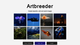 What Artbreeder.com website looked like in 2019 (4 years ago)