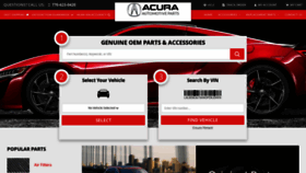 What Acuraautomotiveparts.org website looked like in 2019 (4 years ago)
