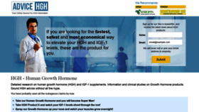 What Advice-hgh.com website looked like in 2019 (4 years ago)