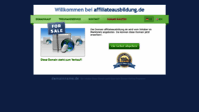 What Affiliateausbildung.de website looked like in 2019 (4 years ago)