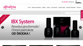 What Afrodytasalon.pl website looked like in 2019 (4 years ago)