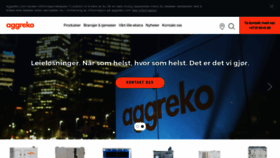 What Aggreko.no website looked like in 2019 (4 years ago)
